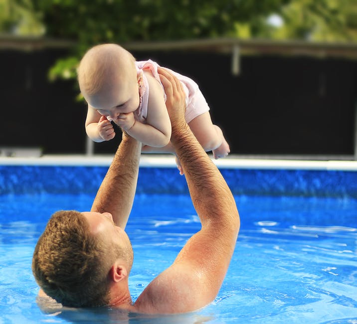 Parent and child swimming lessons banner