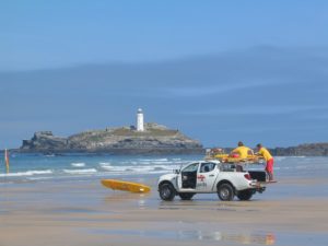 lifeguard rescue with truck